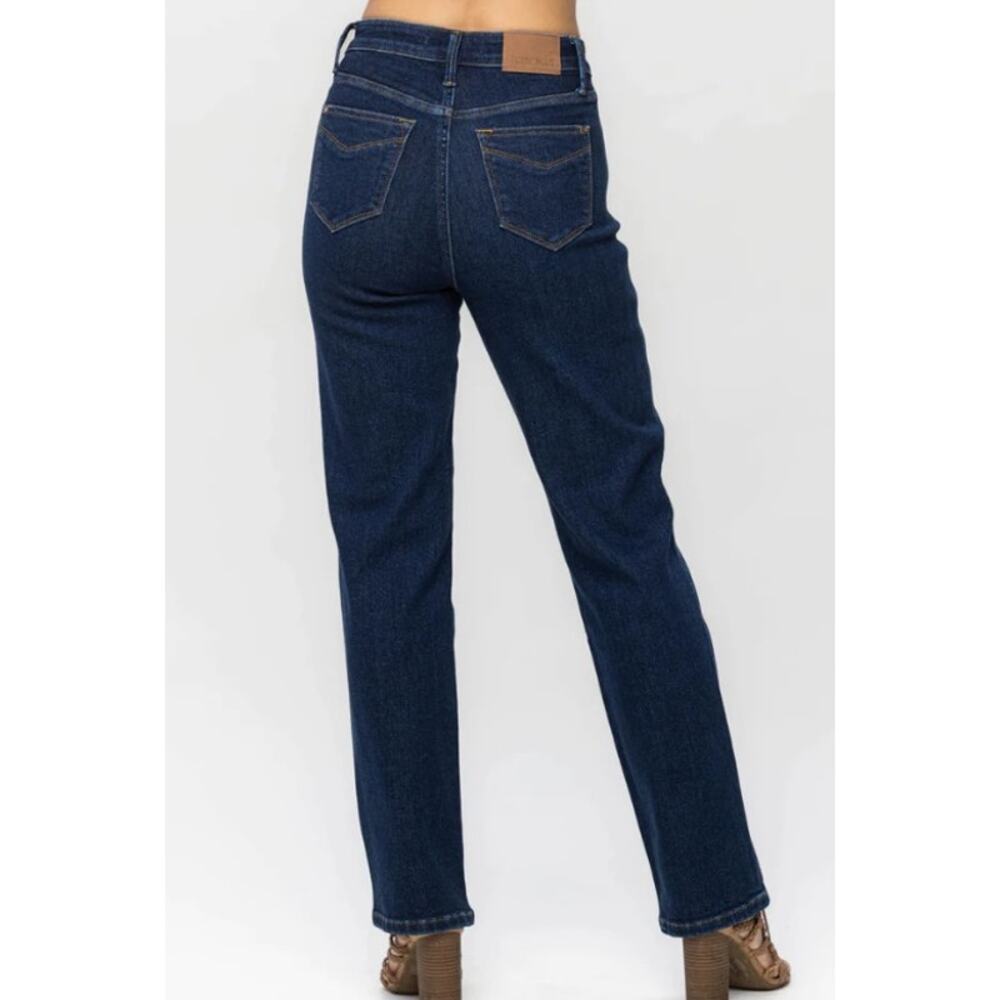 Judy Blue Straight Dark Wash Jeans, Size 1/25 - Picture 2 of 9
